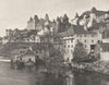 CORRÈZE. Uzerche- Les bords de la Vézère 1904 old antique print picture