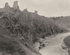 CREUSE. Crozant- Ruines du château 1904 old antique vintage print picture