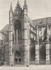 HAUTE-VIENNE. Limoges- Portail de la cathédrale 1904 old antique print picture