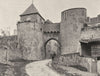 HAUTE-VIENNE. Le Dorat- Porte aux Bergères 1904 old antique print picture