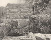 SAVOIE. Sortie de la grotte des Échelles 1903 old antique print picture