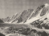 HAUTE-SAVOIE. Glacier d'Argentière et chaîne de I'aiguille Verte 1903 print