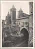 MOSELLE. Porte des Allemands (Extérieur)  1937 old vintage print picture