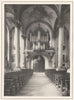 MOSELLE. Intérieur de L'église de Saint-Avoid 1937 old vintage print picture