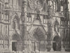 MEURTHE-ET-MOSELLE. Toul- Portail de la Cathédrale 1906 old antique print
