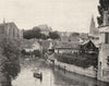 EURE-ET-LOIR. Chartres, vue prise du pont de la Courtille 1903 old print