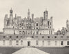LOIR-ET-CHER. Château de Chambord, côte du pare 1903 old antique print picture