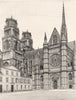 LOIRET. Cathédrale d'Orléans 1903 old antique vintage print picture