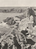 VENDÉE. Ile d'Yeu- Côte sauvage vue du vieux château 1904 old antique print