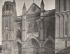 VIENNE. Poitiers- Cathédrale 1904 old antique vintage print picture