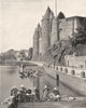 MORBIHAN. Chàteau de Josselin 1903 old antique vintage print picture