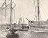FINISTÈRE. La port, à Concarneau 1903 old antique vintage print picture