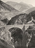HAUTES-ALPES. Briançon- Le pont Asfeld 1904 old antique vintage print picture