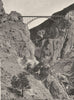 HAUTES-ALPES. La vallée de la Cerveyrette et le pont Baldy 1904 old print