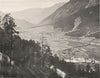 HAUTES-ALPES. Vallée de la Durance vue de la montée du mont Genèvre 1904 print