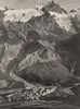HAUTES-ALPES. La Grave et la Meije 1904 old antique vintage print picture