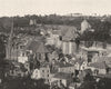 ILLE-ET-VILAINE. Vue générale de Fougères 1902 old antique print picture