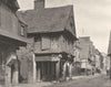 ILLE-ET-VILAINE. Maisons rue de Paris, à Vitré 1902 old antique print picture