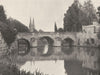 MARNE. Châlons-sur-Marne- Pont des Mariniers 1906 old antique print picture