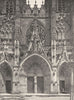 MARNE. Notre- Dame-de-l'Épine- Portail 1906 old antique vintage print picture