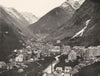 HAUTES-PYRÉNÉES. Cauterets- Vue prise du Mamelon- Vert 1903 old antique print