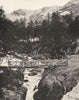 HAUTES-PYRÉNÉES. Pont d'Espagne- Ruisseau de Marcadau 1903 old antique print