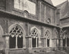 DORDOGNE. Cadouin- Cloître. extérieur 1904 old antique vintage print picture