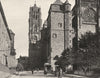 AVEYRON. Rodez- Cathédrale. la tour 1903 old antique vintage print picture