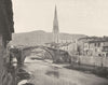 AVEYRON. Saint-Affrique- Vieux pont 1903 old antique vintage print picture