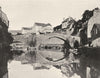 LOZÈRE. Mende- Pont Notre- Dame 1903 old antique vintage print picture