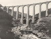 LOZÈRE. Villefort- Viaduc de I'Altier 1903 old antique vintage print picture