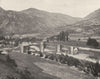 LOZÈRE. Pont de Quèzac 1903 old antique vintage print picture