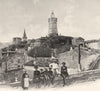VAR. La tour de I'Horloge, à Draguignan 1903 old antique vintage print picture