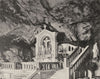VAR. La Sainte-Baume. La grotte 1903 old antique vintage print picture