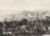 ALPES-MARITIMES. Vue générale de Grasse (1)  1903 old antique print picture
