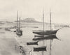 ALPES-MARITIMES. Le port et le vieux fort, à Antibes 1903 old antique print