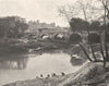 AUDE. Carcassonne- L'Aude et le pont Vieux 1903 old antique print picture