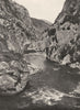 AUDE. L'Aude dans la gorge de Pierre- Lys 1903 old antique print picture