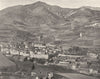 PYRÉNÉES-ORIENTALES. Prats-de-Mollo- Vue générale 1903 old antique print