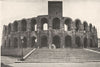 BOUCHES-DU-RHÔNE. L'extérieur des arènes, à Arles 1902 old antique print