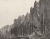 ALPES-DE-HAUTE-PROVENCE. Les rochers des Mées 1902 old antique print picture