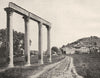 ALPES-DE-HAUTE-PROVENCE. La colonnade, à Riez 1902 old antique print picture
