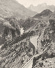 ALPES-DE-HAUTE-PROVENCE. La route de Barcelonnette à Prunières 1902 old print