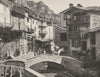 ALPES-DE-HAUTE-PROVENCE. Une rue, à Annot 1902 old antique print picture