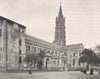 HAUTE-GARONNE. Toulouse- Saint-Sernin 1903 old antique vintage print picture