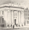 HOLBORN. The new Gresham College. London. DUGDALE 1835 old antique print