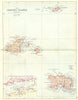 CHANNEL ISLES. Cheshire Philip.  1888 old antique vintage map plan chart