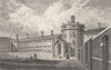 KENT. The Gaol, Maidstone, Kent. Allen 1828 old antique vintage print picture