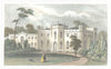 LONDON. Surrey. Roehampton Priory. Hand coloured (Dugdale) 1835 old print