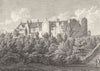 LANCASHIRE. Ashton Old Hall. Aikin / Stockdale.  1794 antique print